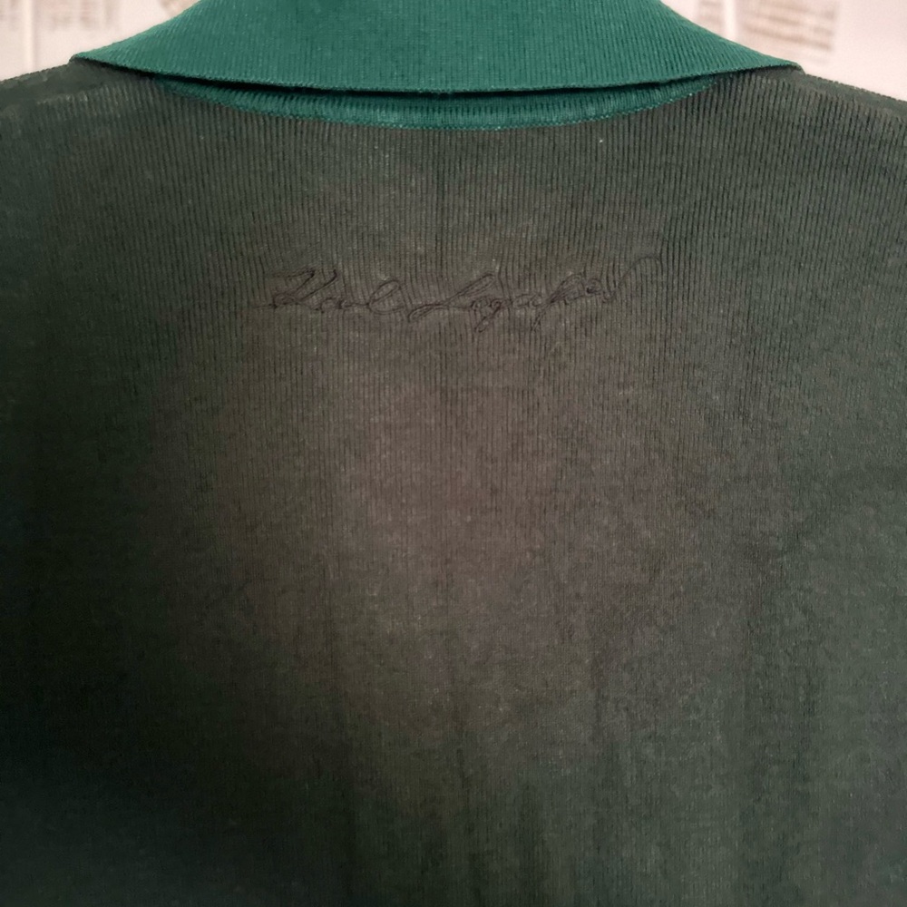 Karl Lagerfeld Polo Knit Dress, forest green, size S - Picture 8 of 8
